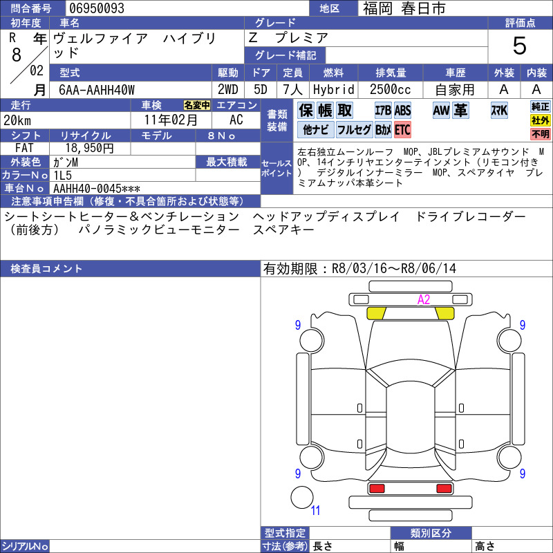 Toyota VELLFIRE HYBRID