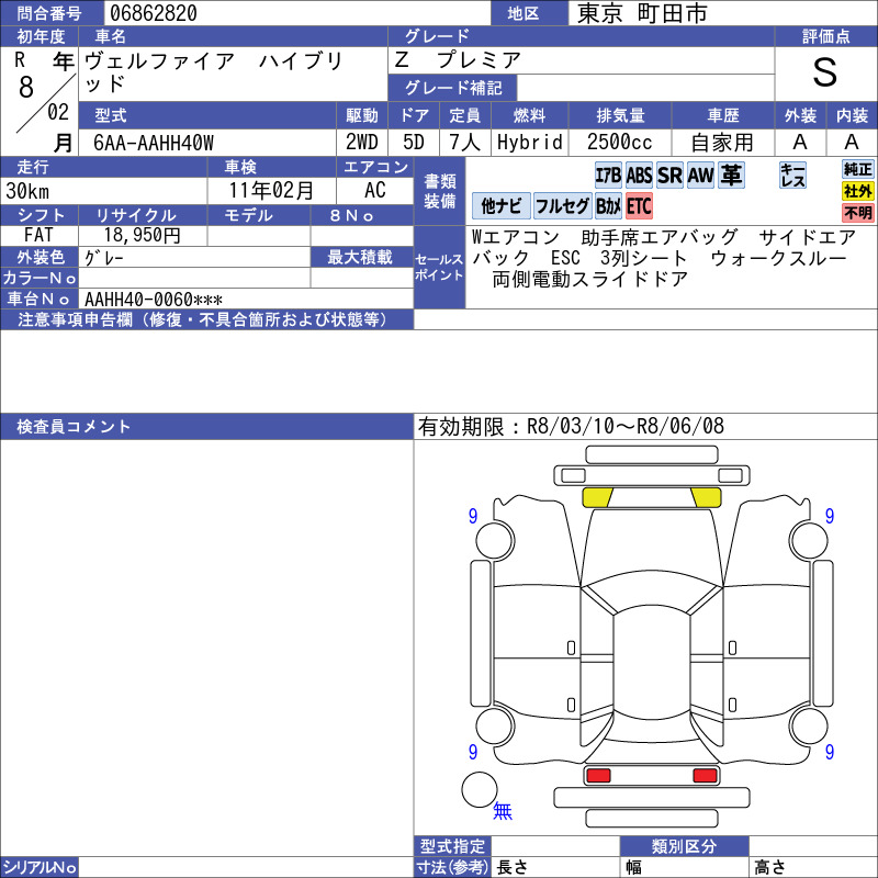 Toyota VELLFIRE HYBRID